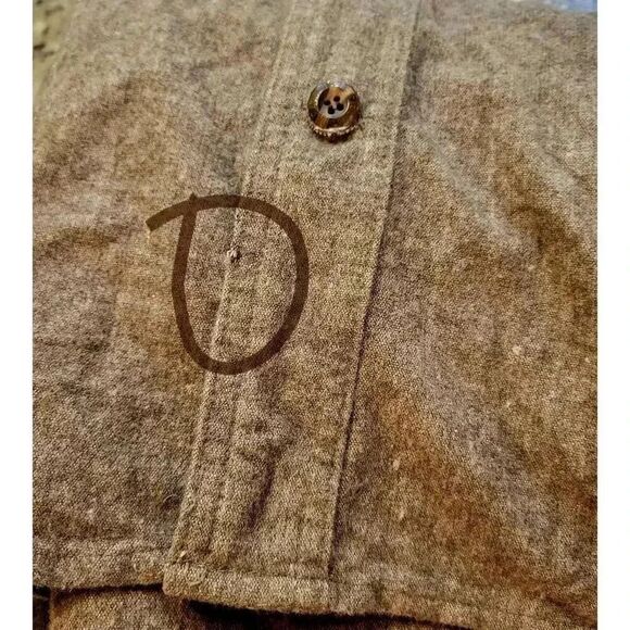 Field & Stream Men's Forest Green Cotton/Rayon Heavy Flannel Button Down Shirt o - Picture 10 of 10